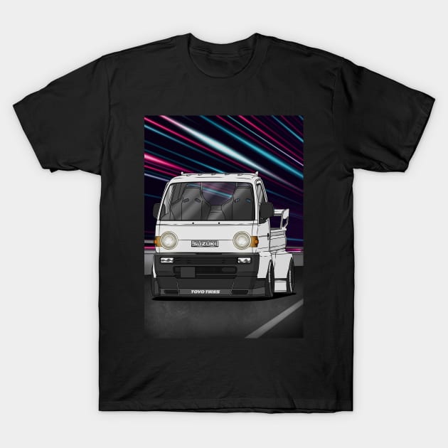 Suzuki Carry DD51T Minitruck  (1992) Driving T-Shirt by Guyvit